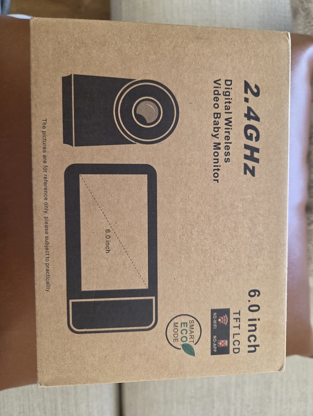 2.4GHz Digital Wireless Video Baby Monitor - Brown Box